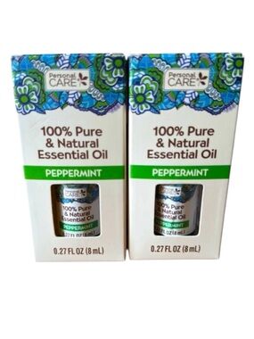 Set of 2 Personal Care 100% Pure & Natural Peppermint Essential Oil NWT